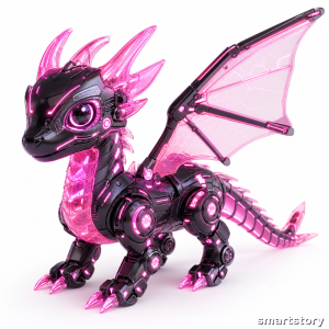 Neon Cyber Pet Dragon